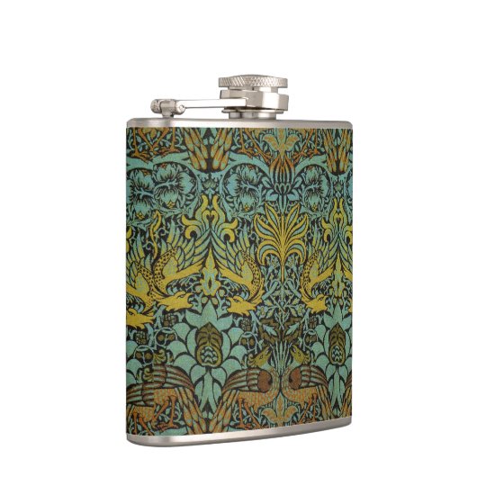 William Morris Peacock Dragon Wallpaper Heupfles (Rechts)