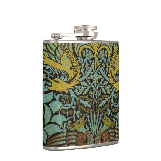 William Morris Peacock Dragon Wallpaper Heupfles (Rechts)