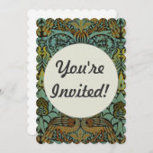 William Morris Peacock Dragon Wallpaper Kaart (Voorkant / Achterkant)