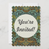 William Morris Peacock Dragon Wallpaper Kaart (Voorkant)