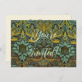 William Morris Peacock Dragon Wallpaper Kaart (Voorkant / Achterkant)