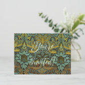 William Morris Peacock Dragon Wallpaper Kaart (Staand voorkant)