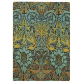 William Morris Peacock Dragon Wallpaper Klembord (Achterkant)