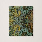 William Morris Peacock Dragon Wallpaper Legpuzzel (Verticaal)