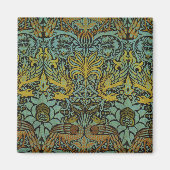 William Morris Peacock Dragon Wallpaper Magneet (Voorkant)