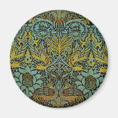 William Morris Peacock Dragon Wallpaper Magneet (Voorkant)