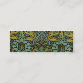 William Morris Peacock Dragon Wallpaper Mini Visitekaartje (Achterkant)