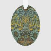 William Morris Peacock Dragon Wallpaper Ornament (achterkant)