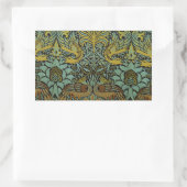 William Morris Peacock Dragon Wallpaper Rechthoekige Sticker (Tas)