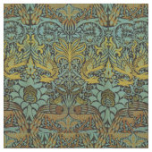 William Morris Peacock Dragon Wallpaper Stof (Close Up)