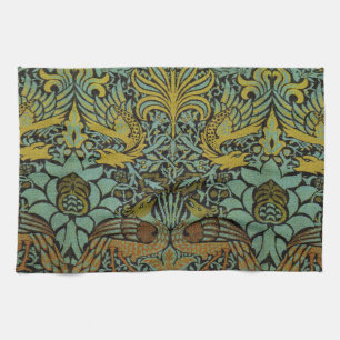 William Morris Peacock Dragon Wallpaper Theedoek
