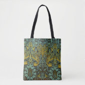 William Morris Peacock Dragon Wallpaper Tote Bag (Voorkant)