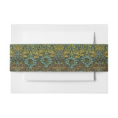 William Morris Peacock Dragon Wallpaper Uitnodigingen Wikkel (Voorkant Voorbeeld)