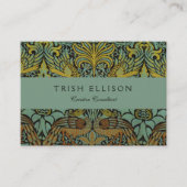 William Morris Peacock Dragon Wallpaper Visitekaartje (Voorkant)