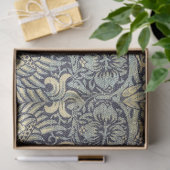 William Morris Peacock en Dragon Blue Decoupage Tissuepapier (Geschenk)