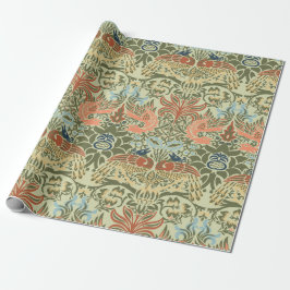 William Morris Peacock en Dragon Cadeaupapier