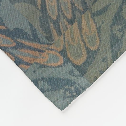  William Morris Peacock en Dragon Fleece Deken (Hoek)