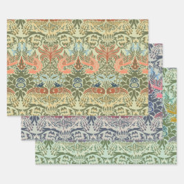 William Morris Peacock en Dragon Inpakpapier Vel