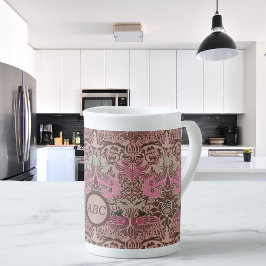 William Morris Peacock en Dragon Monogram Porselein Kop