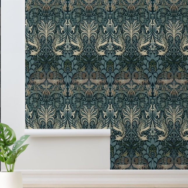 William Morris  Peacock en Dragon Pattern Behang (Creator heeft geüpload)