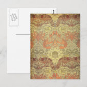 William Morris Peacock en Dragon Pattern Briefkaart (Voorkant / Achterkant)