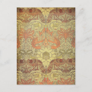 William Morris Peacock en Dragon Pattern Briefkaart