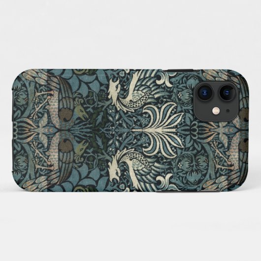 William Morris  Peacock en Dragon Pattern Case-Mate iPhone Case (Achterkant (horizontaal))