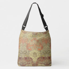 William Morris Peacock en Dragon Pattern Crossbody Tas