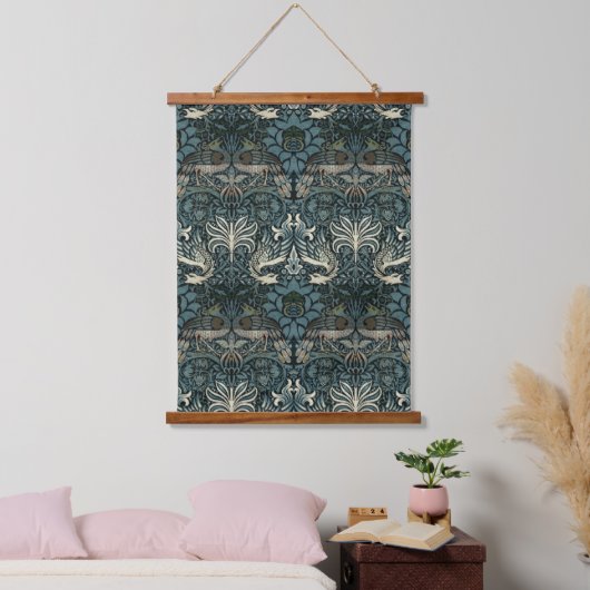 William Morris Peacock en Dragon Pattern Hangend Wandkleed (Slaapkamer)