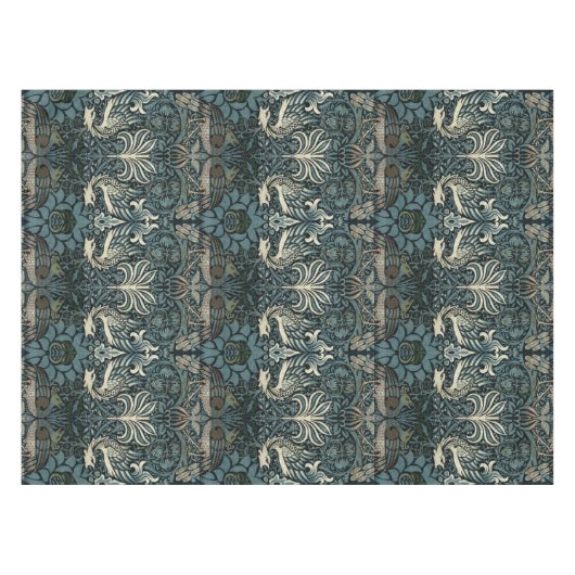 William Morris Peacock en Dragon Pattern Tafelkleed (Voorkant (Horizontaal))