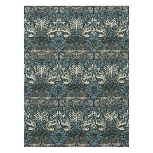 William Morris Peacock en Dragon Pattern Tafelkleed (Voorkant)