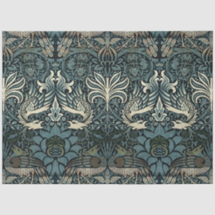 William Morris  Peacock en Dragon Pattern Tissuepapier
