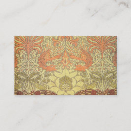 William Morris Peacock en Dragon Pattern Visitekaartje