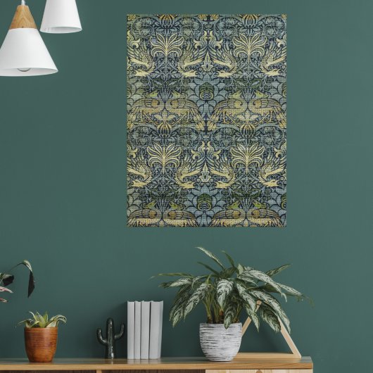 William Morris Peacock en Dragon Poster (Woonkamer 1)
