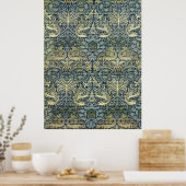 William Morris Peacock en Dragon Poster (Keuken)