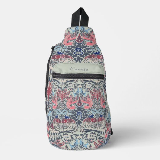 William Morris Peacock en Dragon Sling Bag (Voorkant)