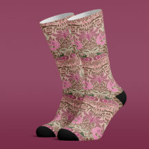 William Morris Peacock en Dragon Socks