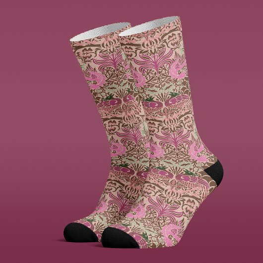 William Morris Peacock en Dragon Socks Sokken