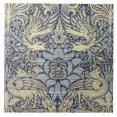 William Morris Peacock en Dragon Tegeltje (Voorkant)