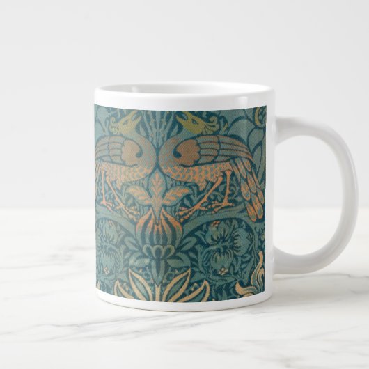 William Morris Peacock en Dragon Textile Design Grote Koffiekop (Rechts)
