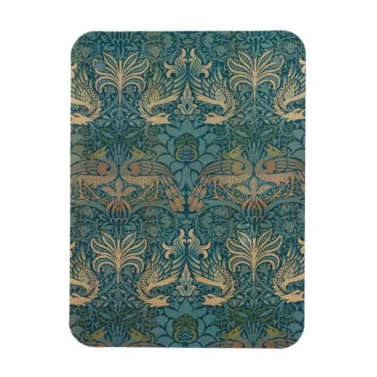 William Morris Peacock en Dragon Textile Design Magneet (Verticaal)