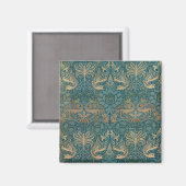 William Morris Peacock en Dragon Textile Design Magneet (Voorkant / Achterkant)
