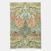 William Morris Peacock en Dragon Theedoek (Verticaal)