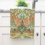 William Morris Peacock en Dragon Theedoek<br><div class="desc">Aanpassing van de structuur van William Morris 1878 Peacock en Dragon.</div>