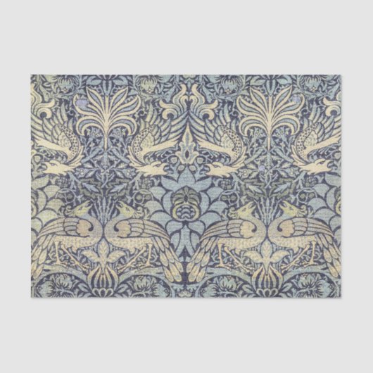 William Morris Peacock en Dragon Tissuepapier (Voorkant)