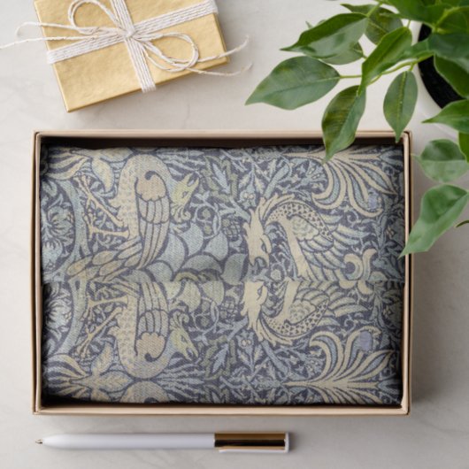 William Morris Peacock en Dragon Tissuepapier (Geschenk)
