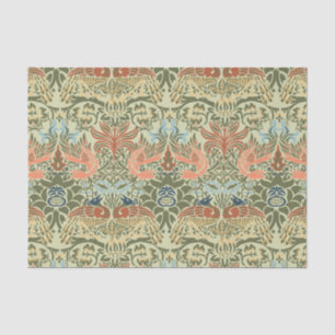 William Morris Peacock en Dragon Tissuepapier