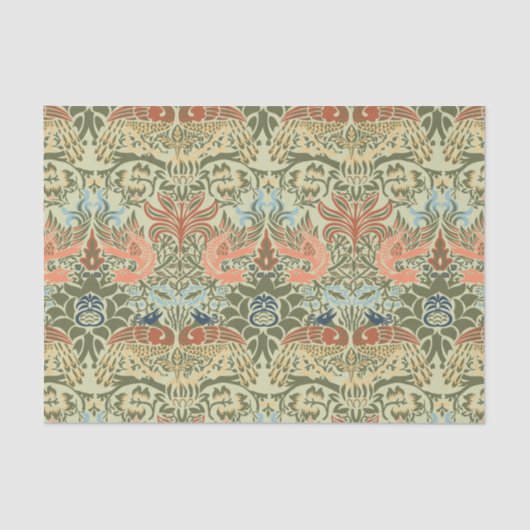 William Morris Peacock en Dragon Tissuepapier (Voorkant)