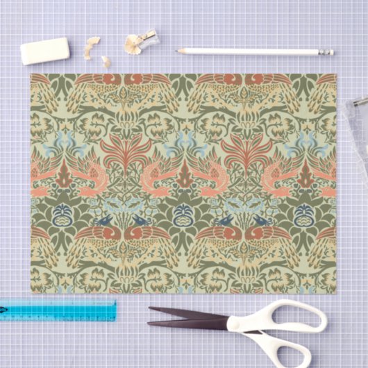 William Morris Peacock en Dragon Tissuepapier (Craft)