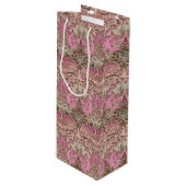 William Morris Peacock en Dragon Wijn Cadeautas (Voorkant Gekanteld)